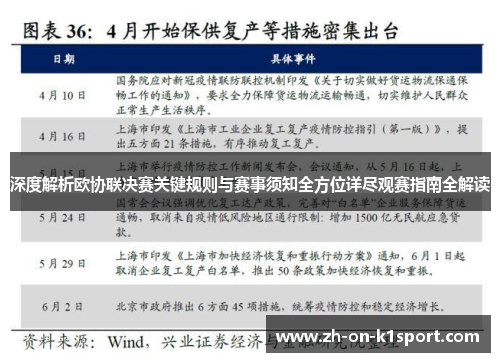 深度解析欧协联决赛关键规则与赛事须知全方位详尽观赛指南全解读